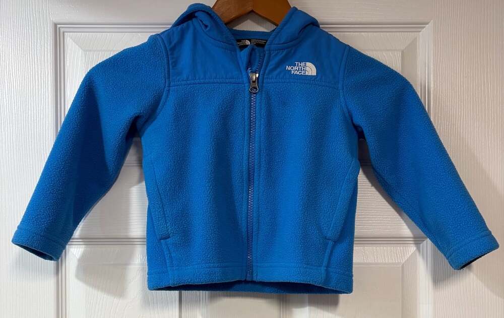 The North Face Fleece Zip Hoodie Size 3T Blue